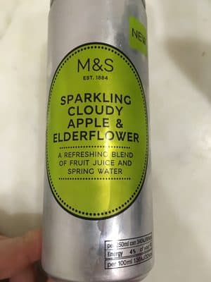 Sparkling cloudy Apple & Elderflower