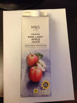 Pink lady apple juice
