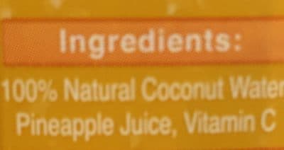 coconut water with pineapple