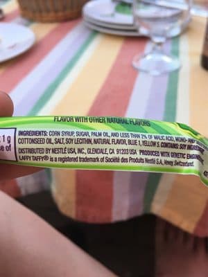 Laffy taffy, taffy candy, sour apple, sour apple