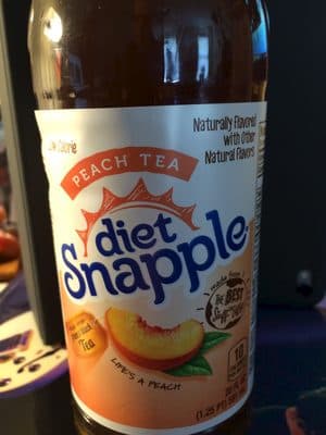Diet snapple peach tea
